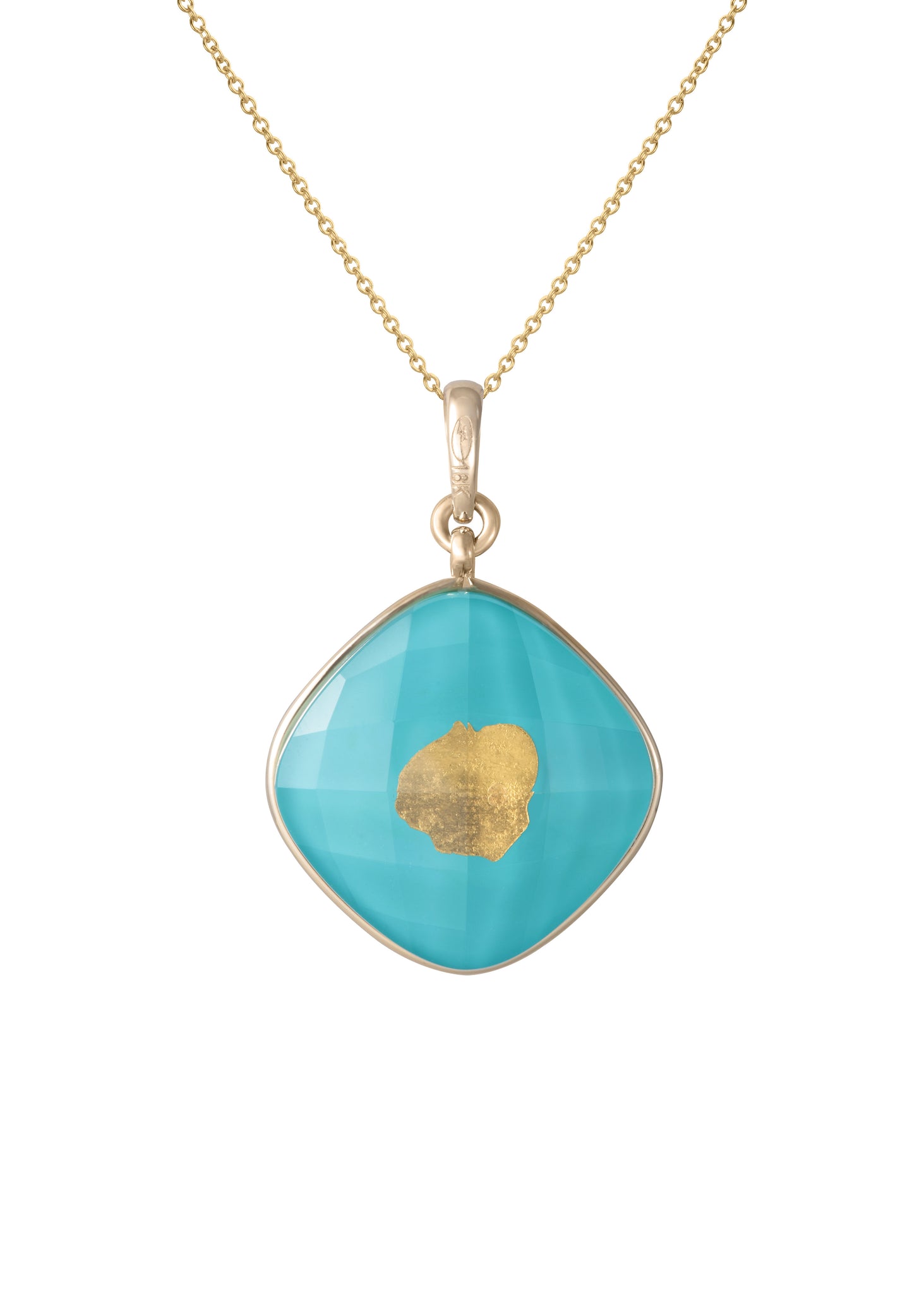 PENDANT 14MM or 16MM TREASURE ISLAND TURQUOIS (O’ahu,Maui,Kauai,Hawaii)