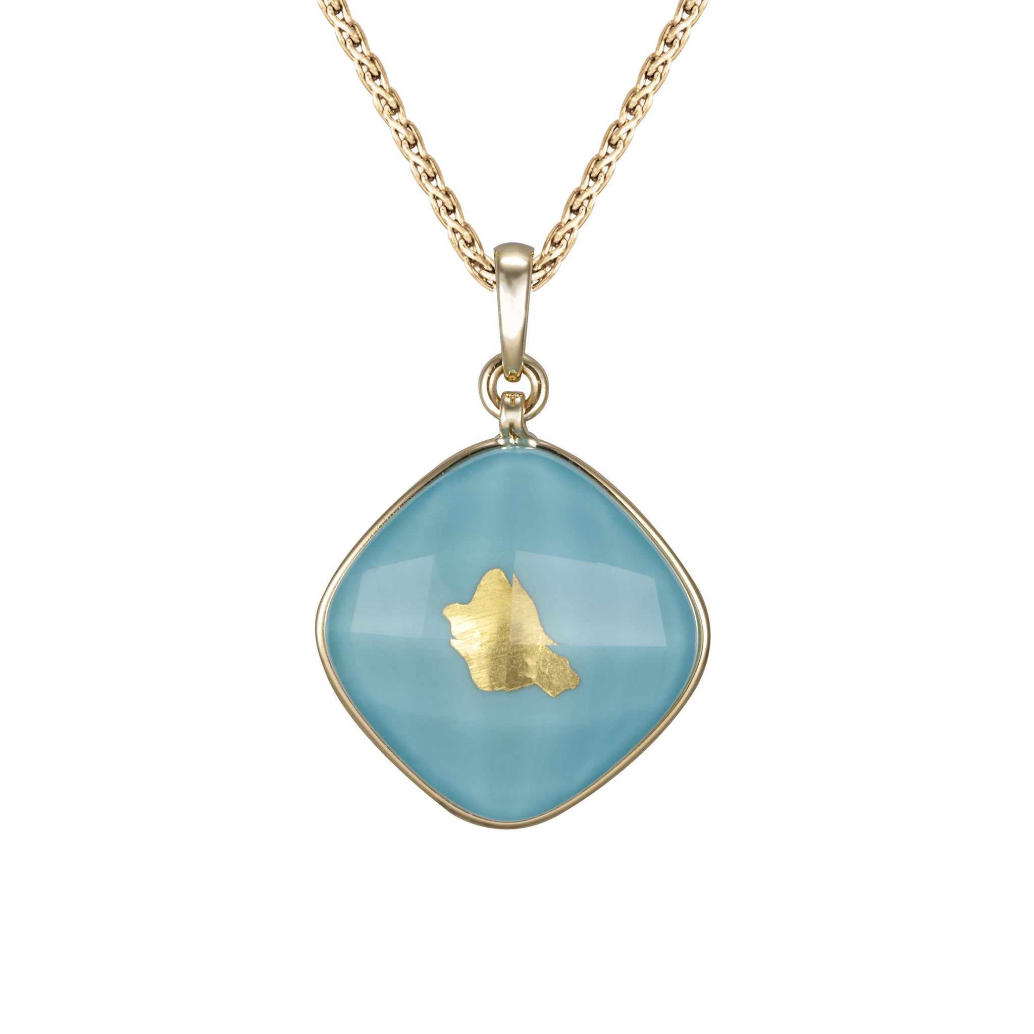 Treasure Island 20mm or 22mm Turquoise Pendant