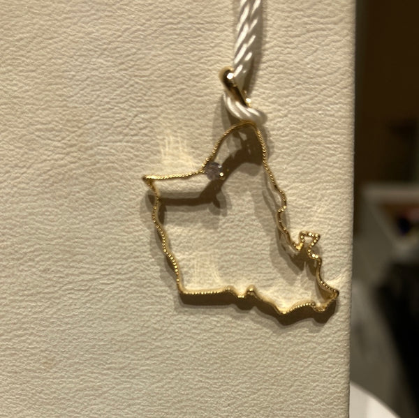 PENDANT 14KY "OAHU" W/DIA .03CT (HALEIWA)