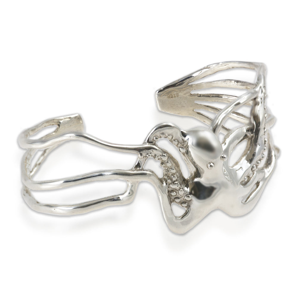 Octopus Sterling Silver Cuff Bracelet- Unisex