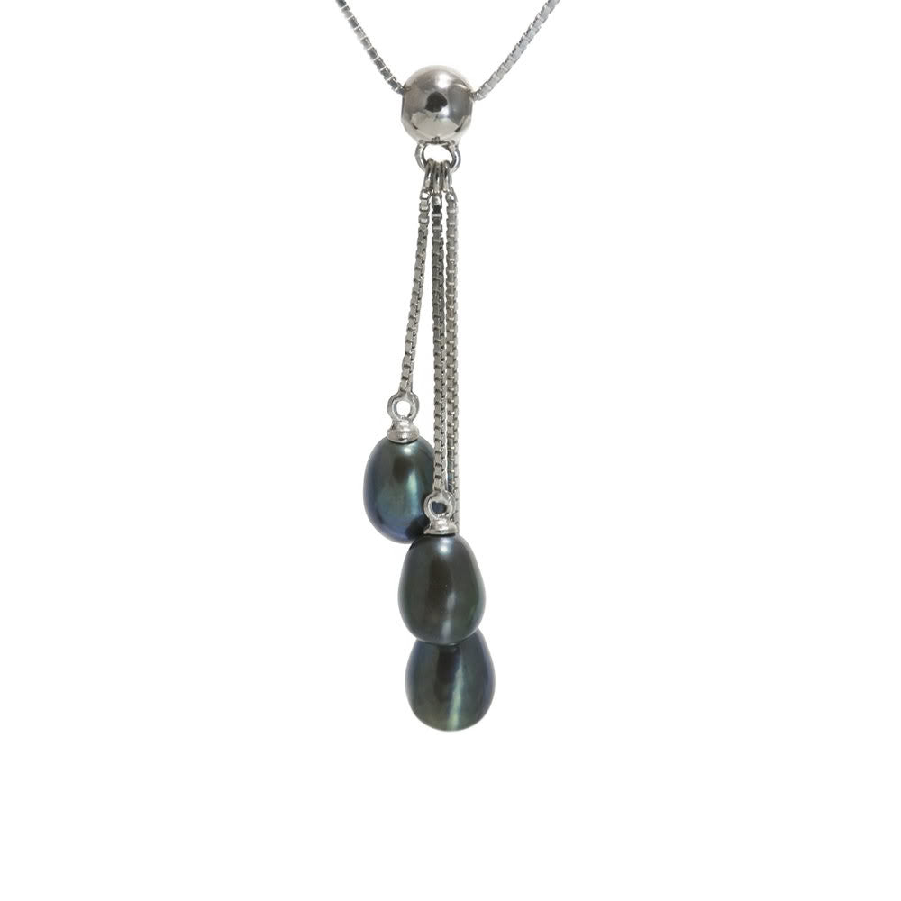 "Waterfall" Fresh Water Cultured Pearl Necklace !