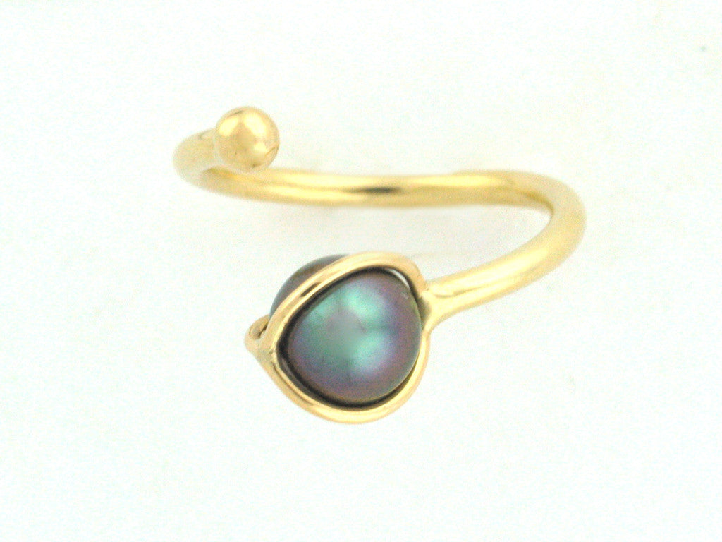 Salt Water Cultured Tahitian Pearl Ring 2